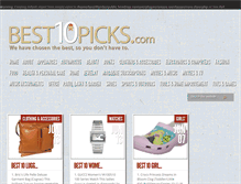 Tablet Screenshot of best10picks.com